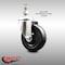 Service Caster 4 Inch 316SS Hard Rubber Wheel Swivel 12mm Threaded Stem Caster SCC SCC-SS316TS20S414-HRS-M1215 - alternate 4